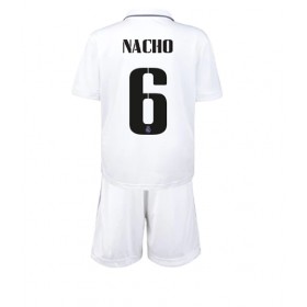 Baby Fußballbekleidung Real Madrid Nacho #6 Heimtrikot 2022-23 Kurzarm (+ kurze hosen)